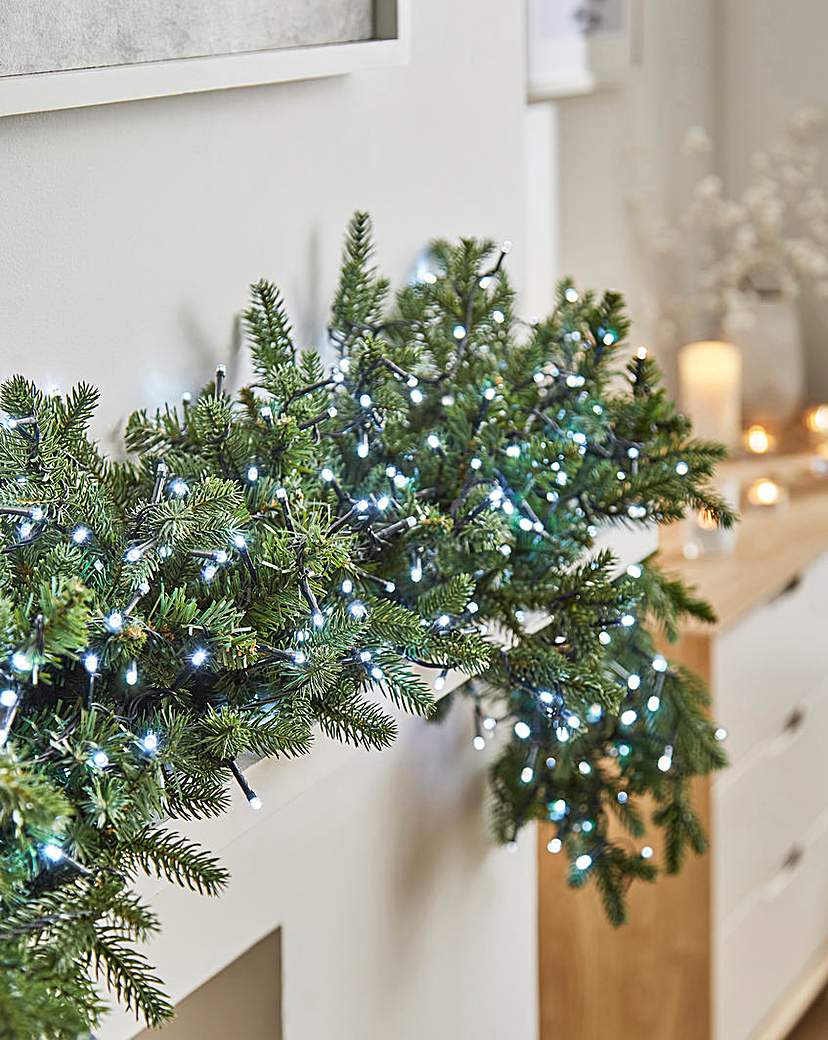 Cool White LED Battery Christmas Lights