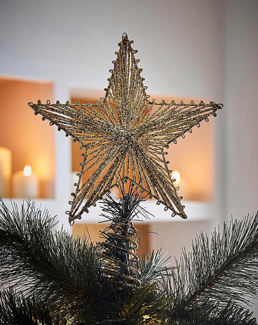 Gold Star Tree Topper