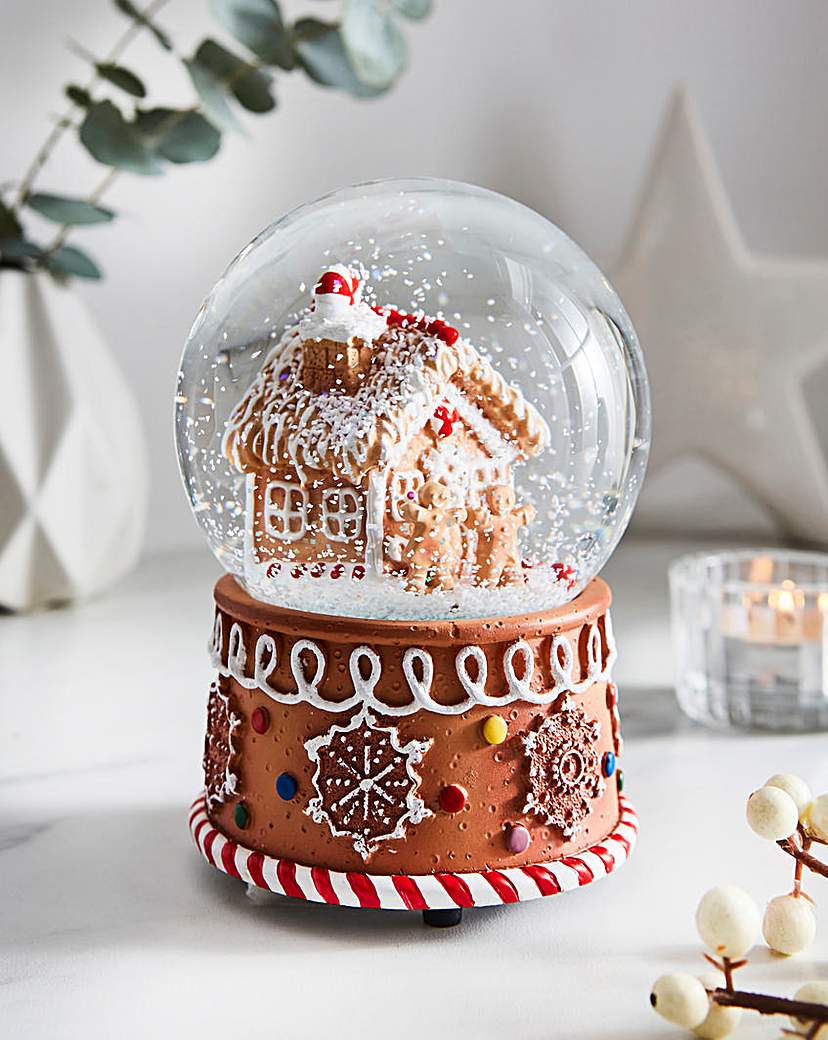 Gisela Graham Gingerbread Snowglobe