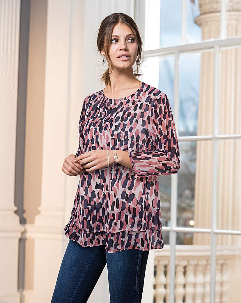 Image of Together Print Layered Top
