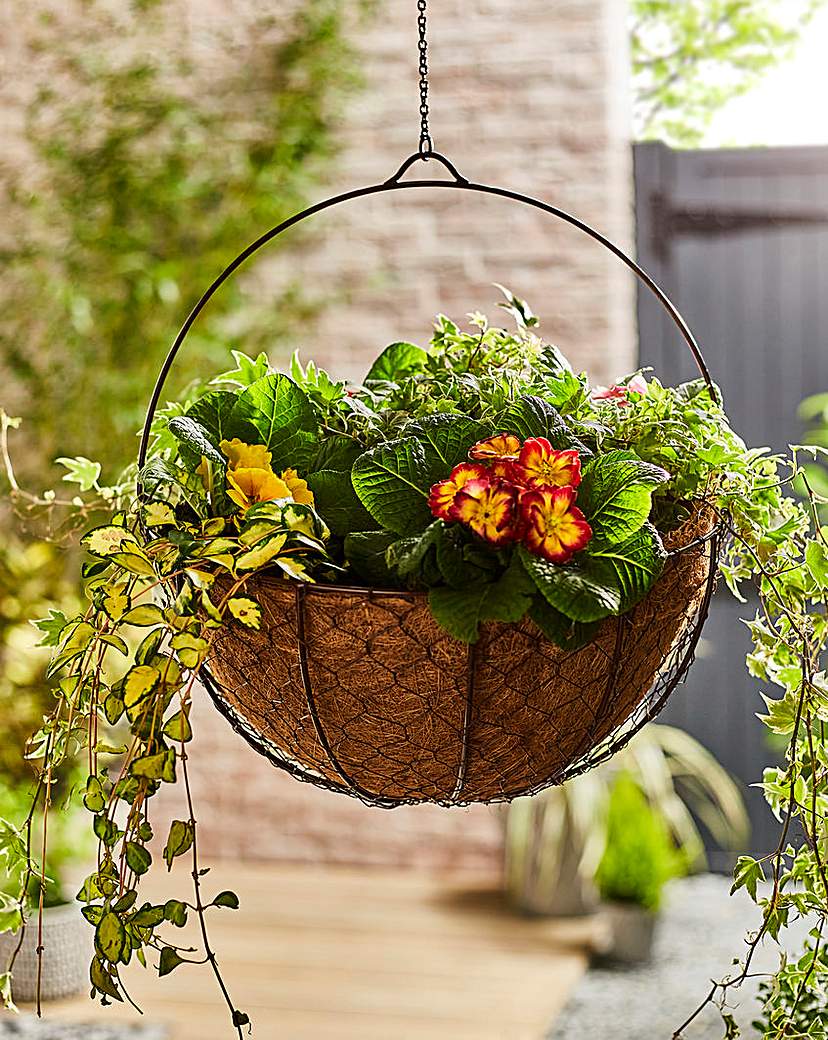 Ivyline Outdoor Hanging Netted Basket