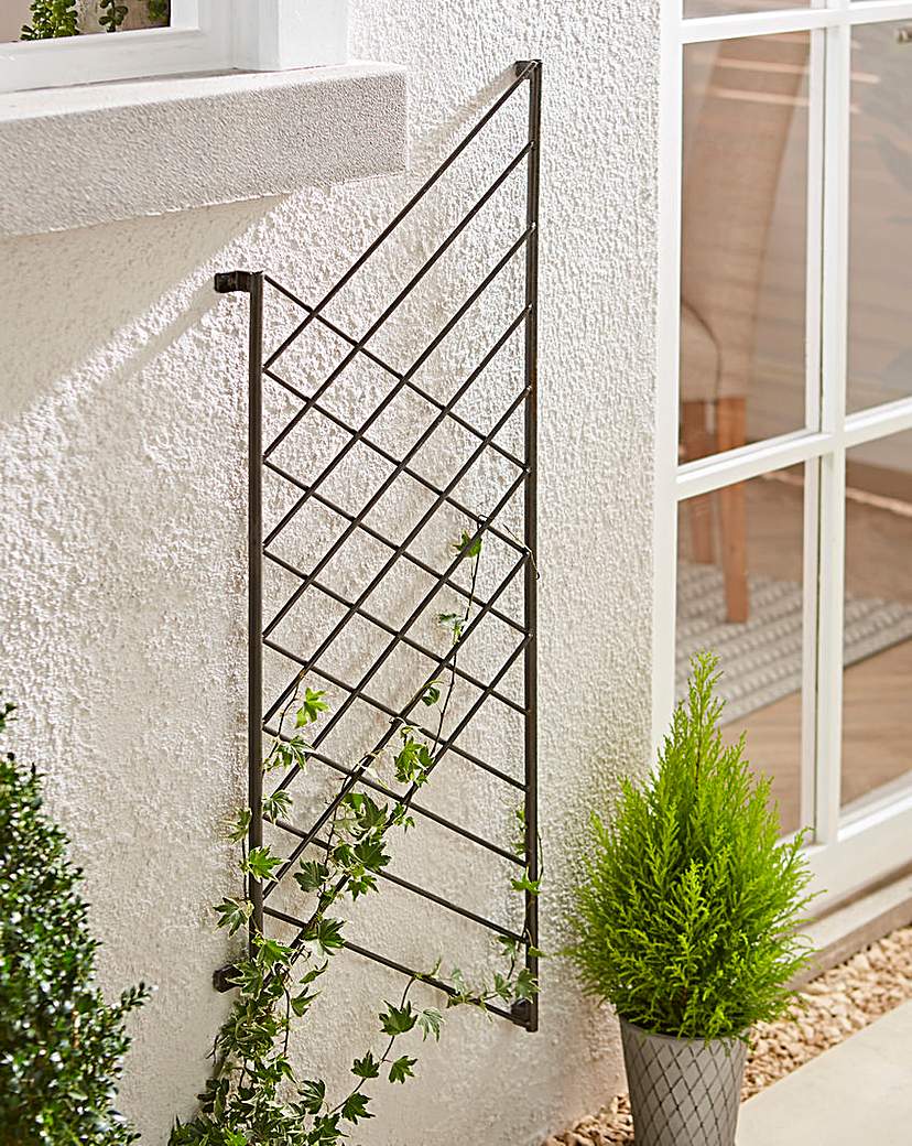 Ivyline Outdoor Linear Trellis Bronze