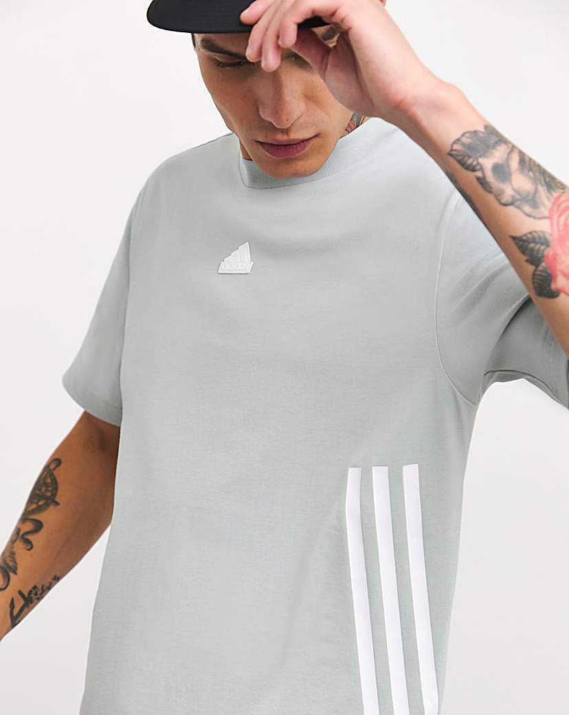 adidas 3 Stripe T-Shirt