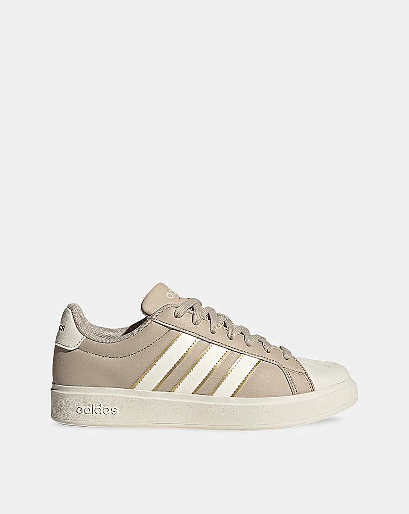 Adidas Beige Streettalk Trainers - Size 4