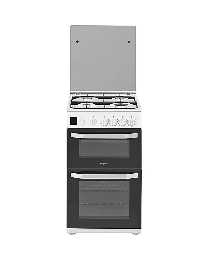 Hotpoint HD5G00CCW Gas Double Cooker