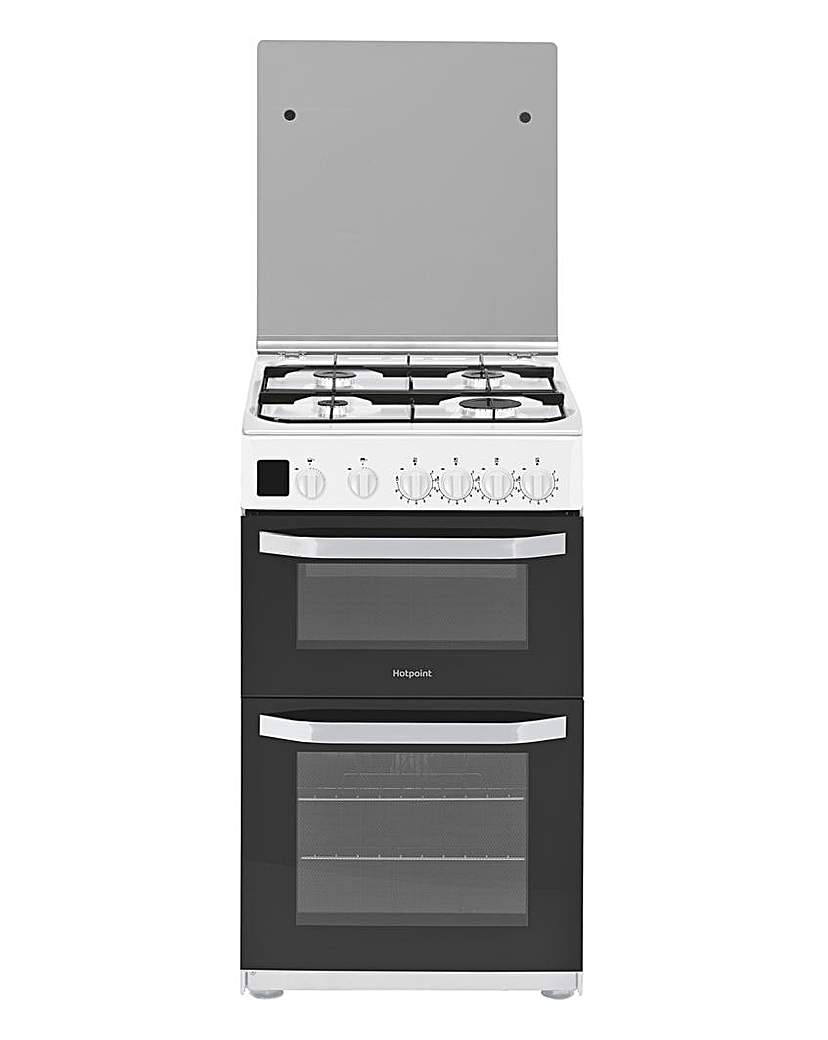 Hotpoint HD5G00CCW Gas Double Cooker
