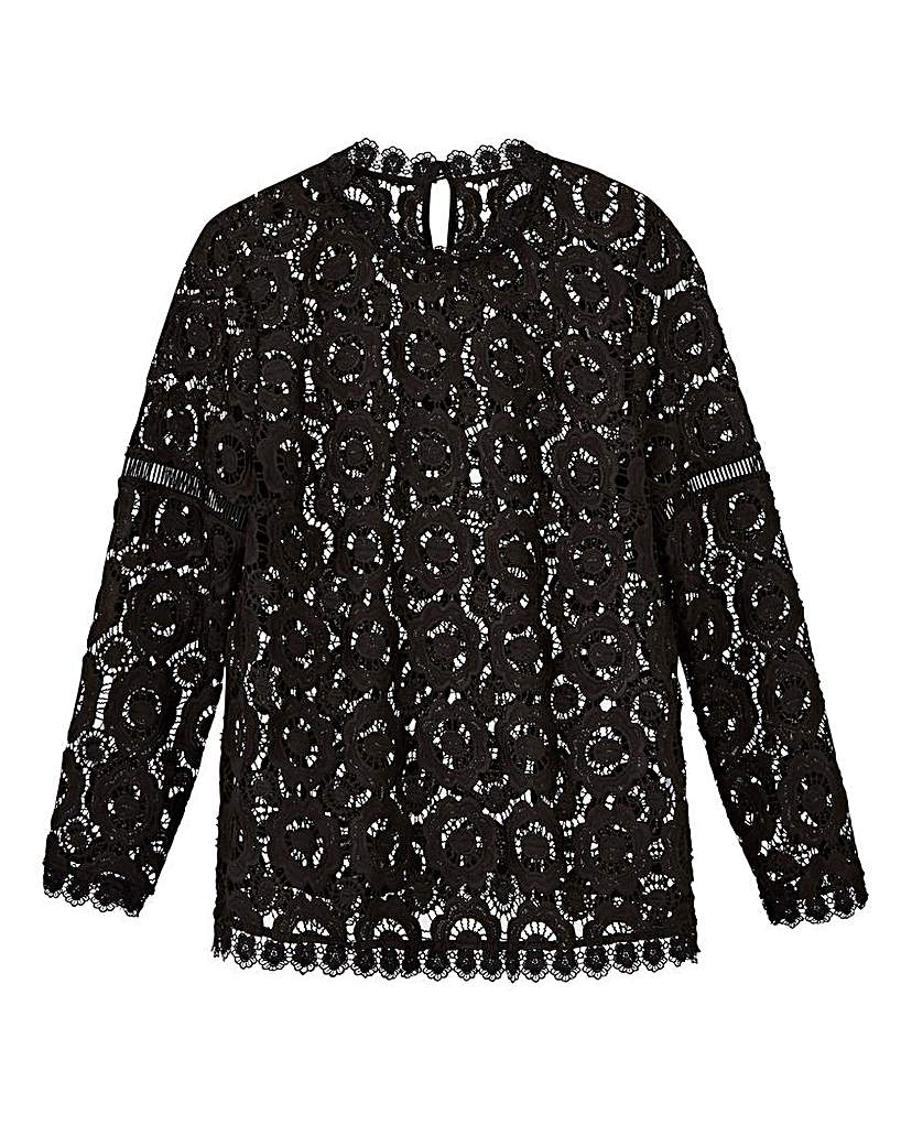 Image of Lace High Neck Top