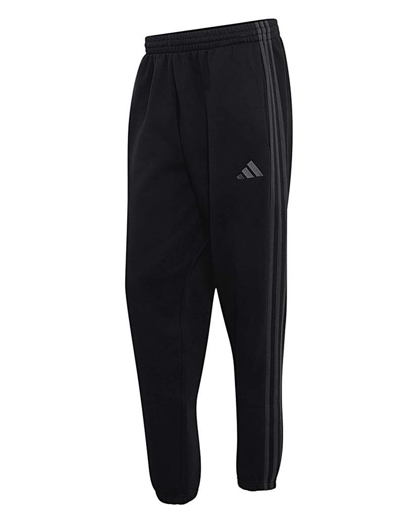 adidas 3 Stripes Fleece Cuffed Joggers