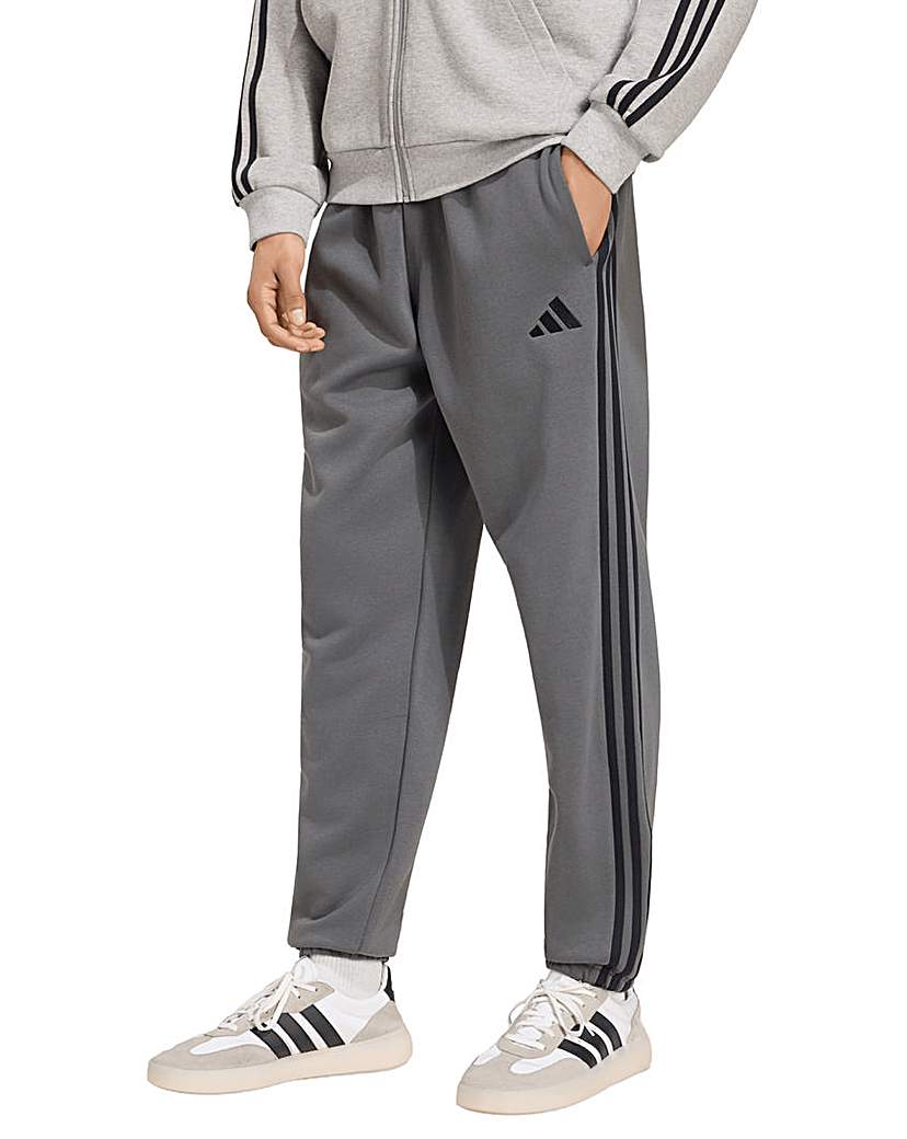 adidas 3 Stripes Fleece Cuffed Joggers