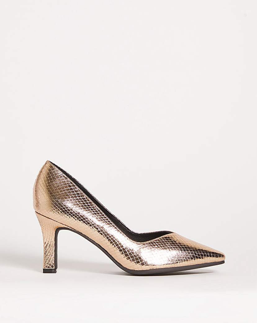 Heeled Court Shoe E Fit