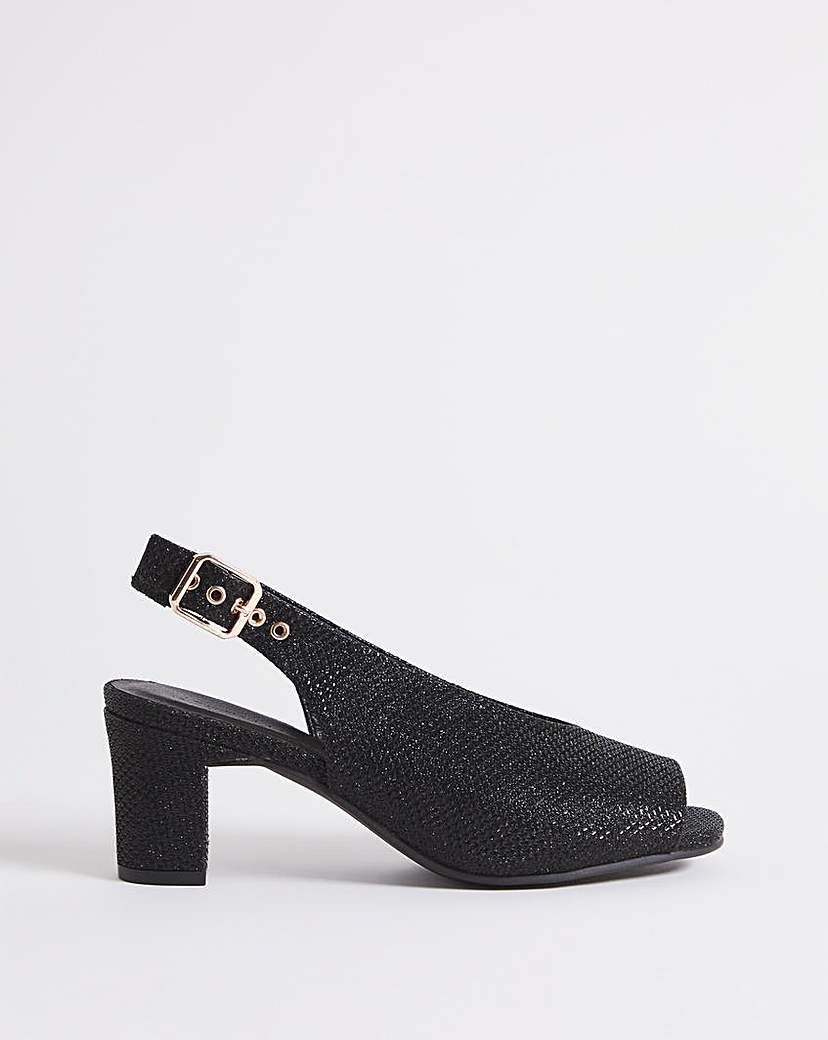 Open Toe Slingback Shoe E Fit