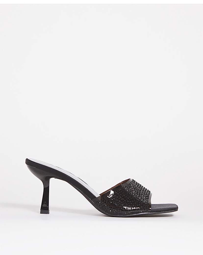 Joanna Hope Diamante Mule Sandal E Fit