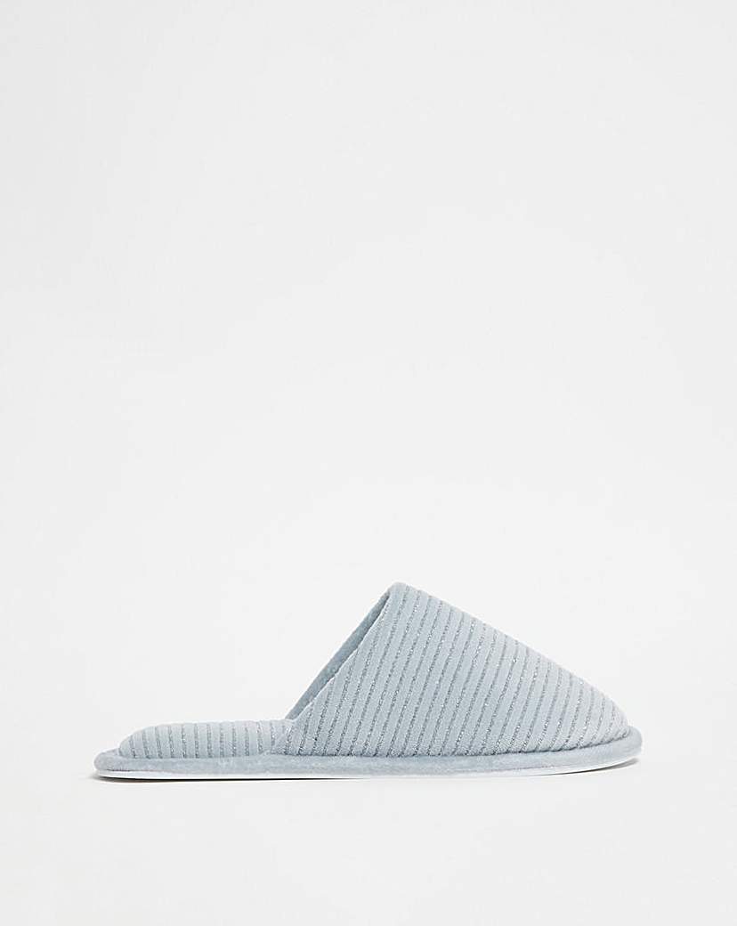 Lurex Mule Slipper EEE Fit