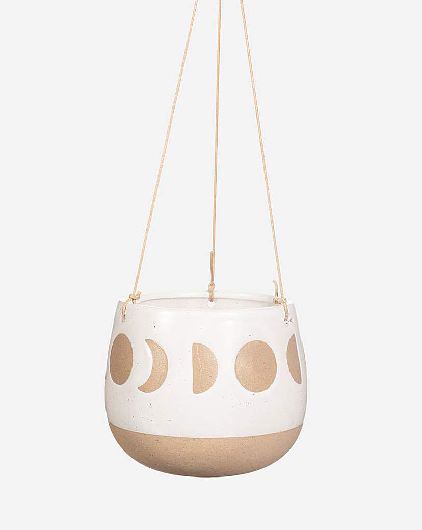 Moon Phases Hanging Planter