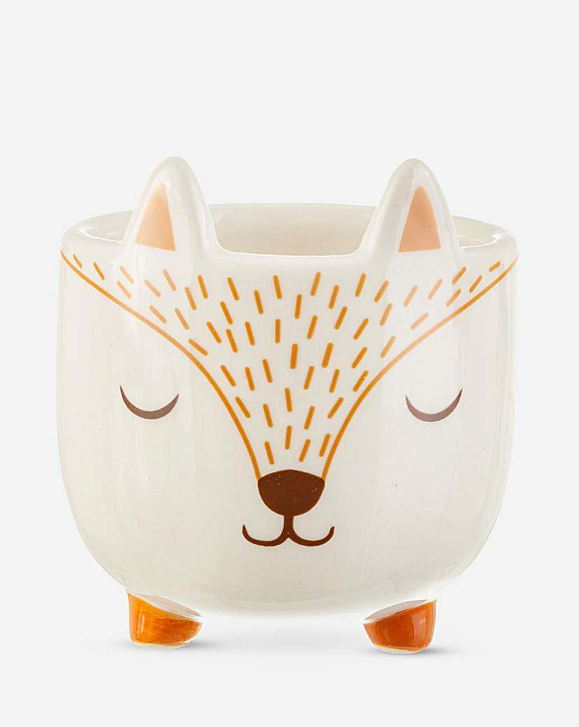 Image of Sass And Belle Mini Woodland Fox Planter