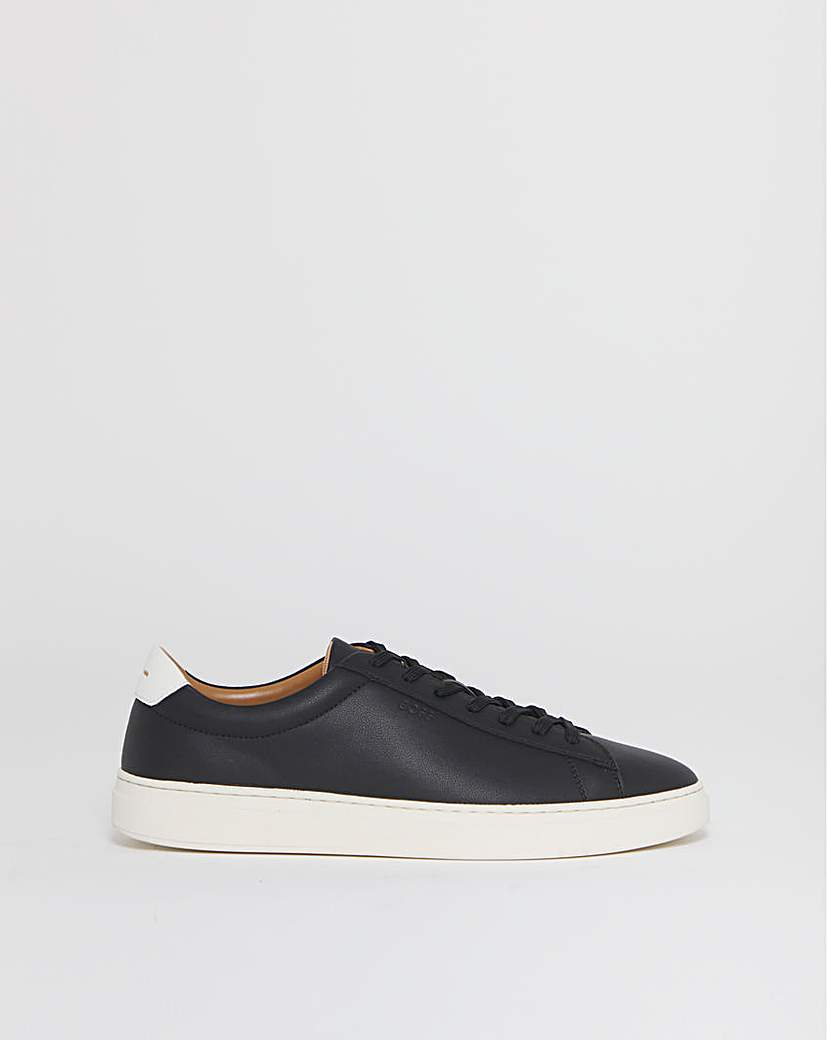 New In - Boss Kieran Leather Trainers - Black