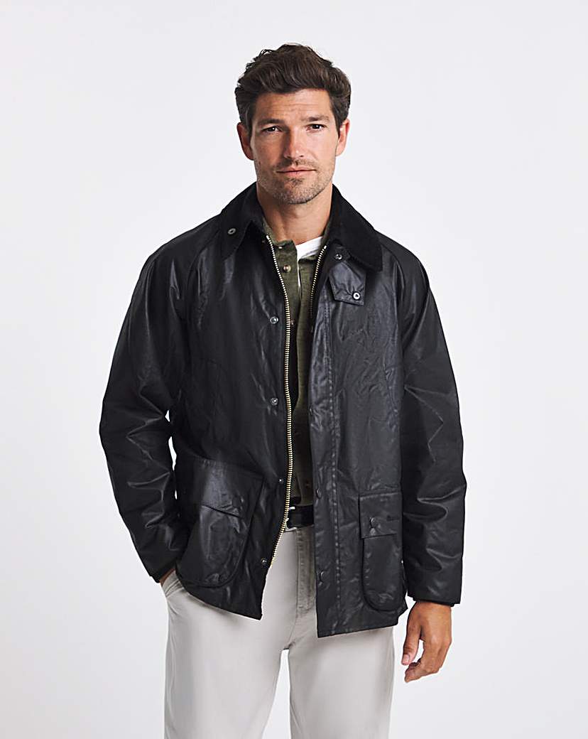 New In - Barbour Bedale Wax Jacket - Black