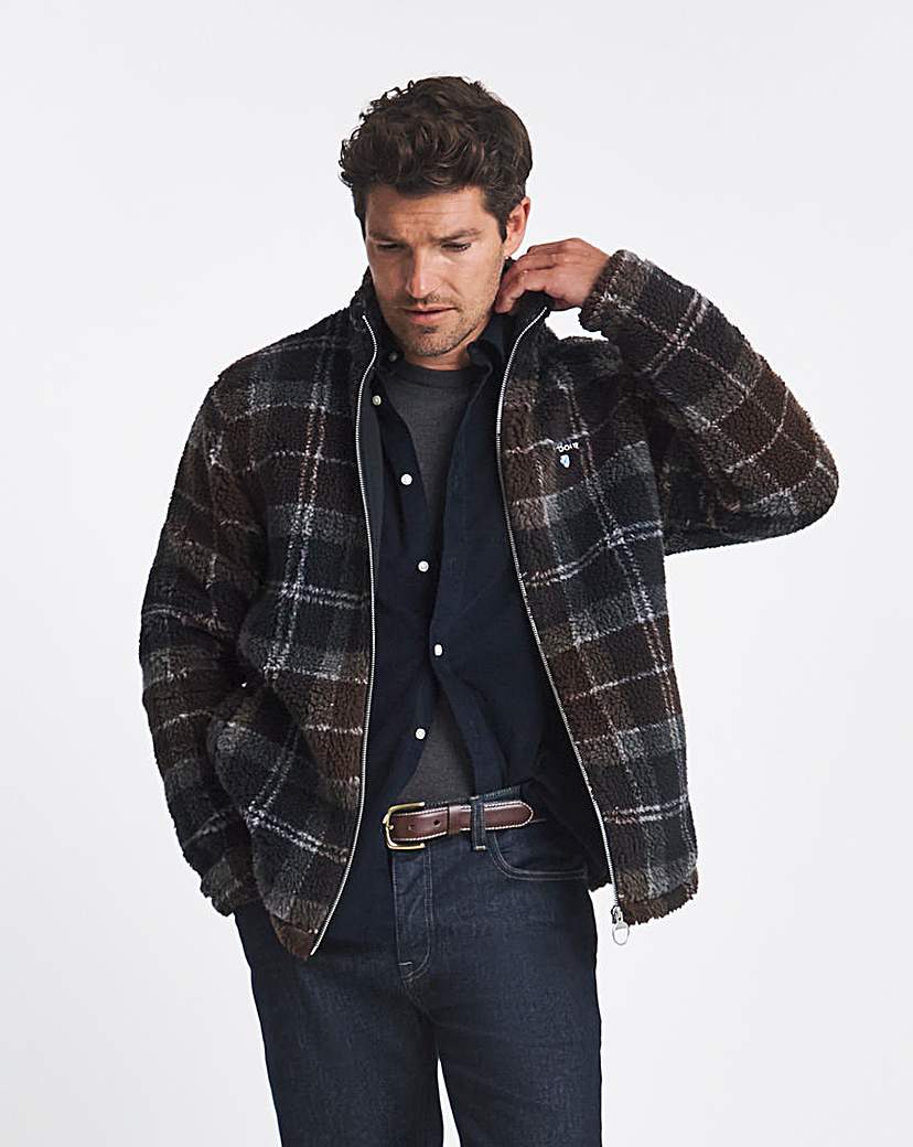 New In - Barbour Tartan Fleece Zip Through
