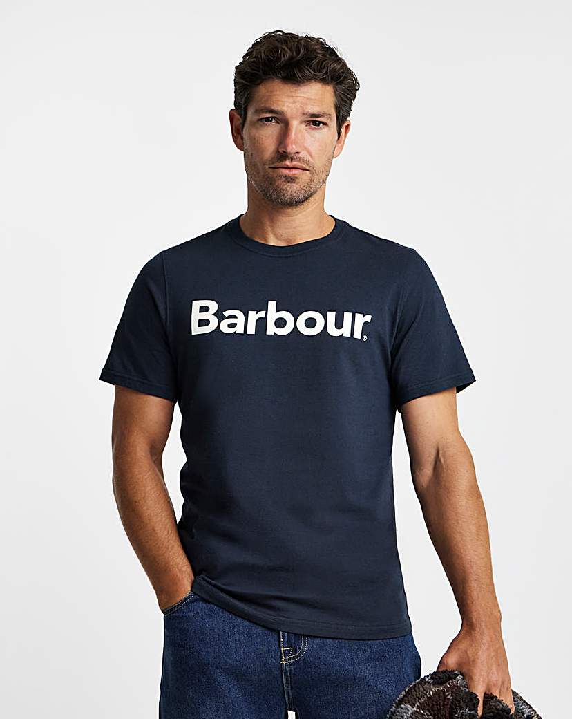 New In - Barbour Short Sleeve Logo T-Shirt - Navy