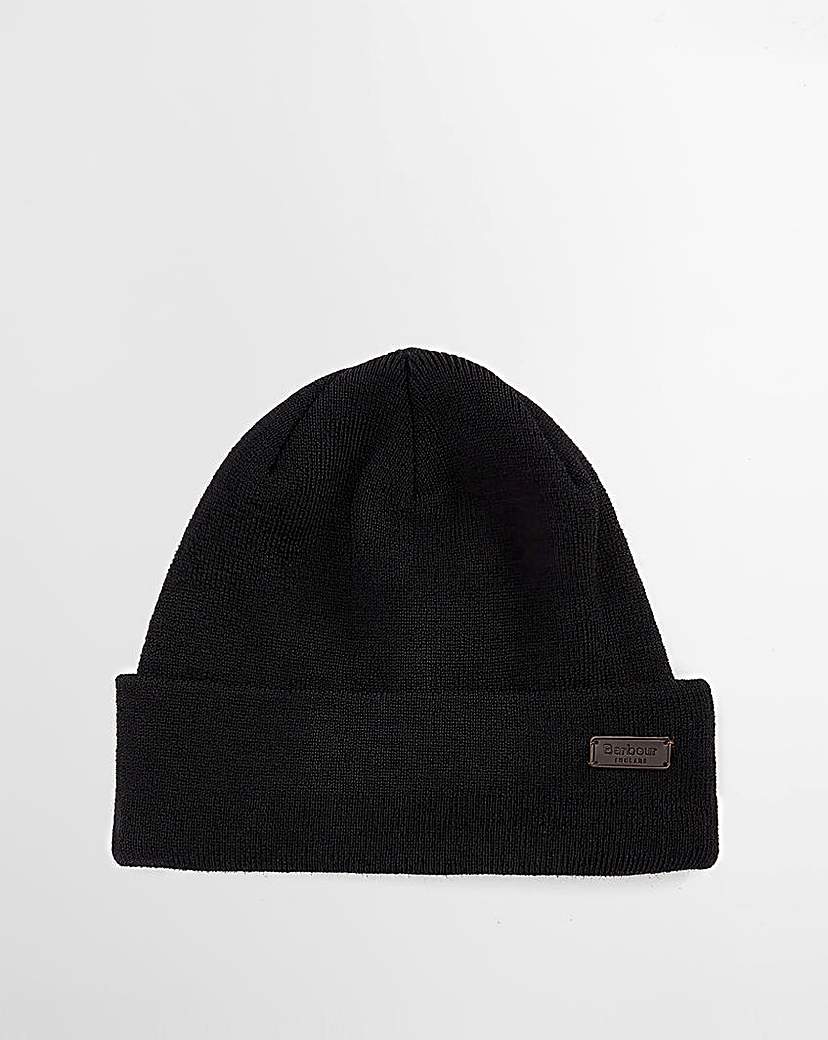 New In - Barbour Healey Beanie Hat - Black