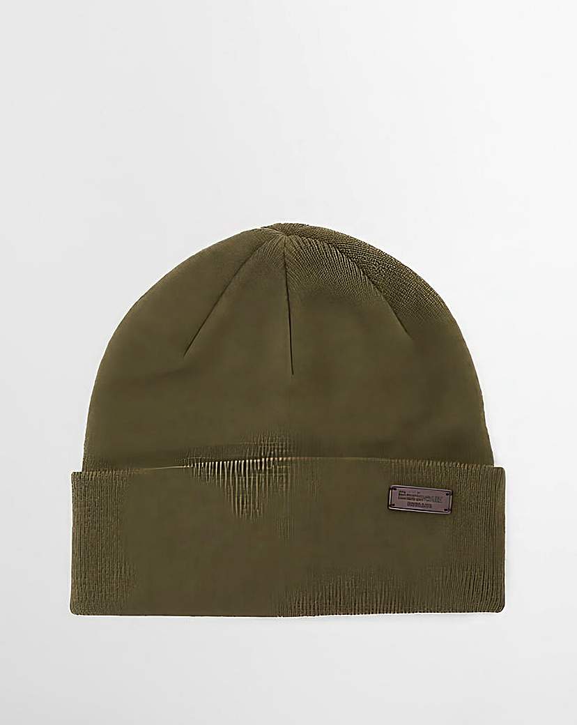 New In - Barbour Healey Beanie Hat - Olive