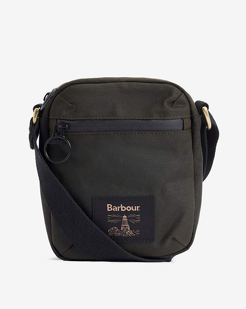 New In - Barbour Field Wax Crossbody Bag - Olive