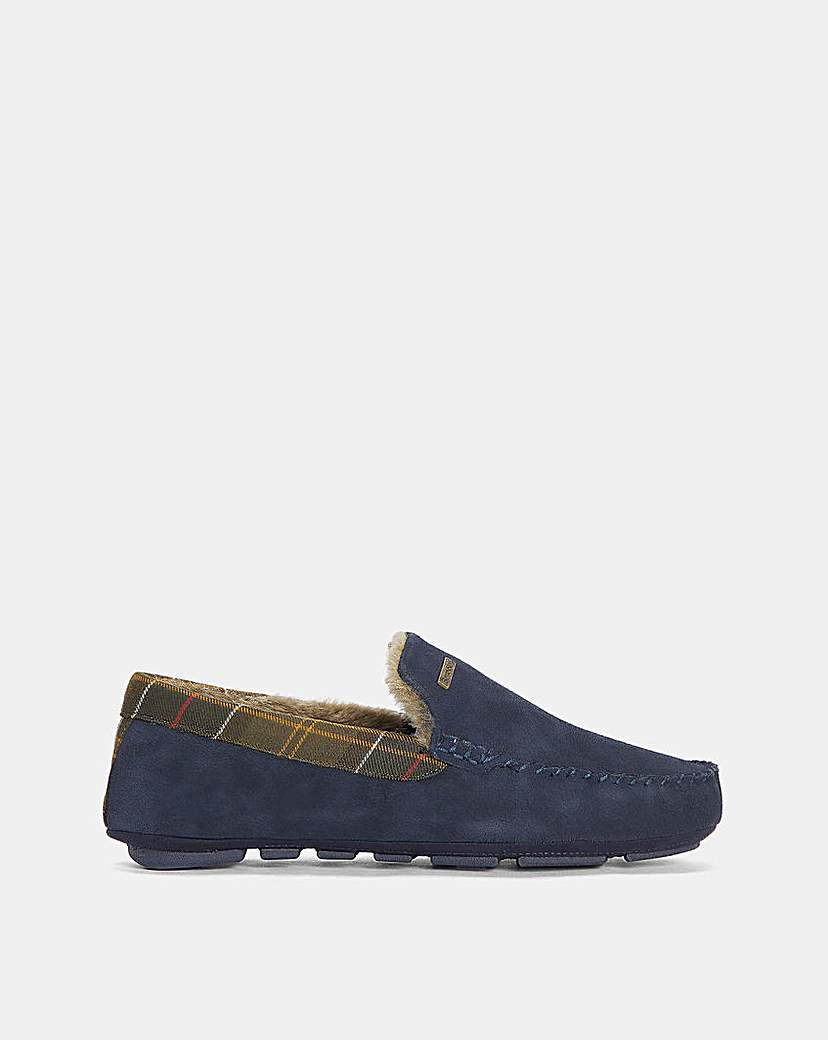 New In - Barbour Monty Moccasin Slipper - Navy