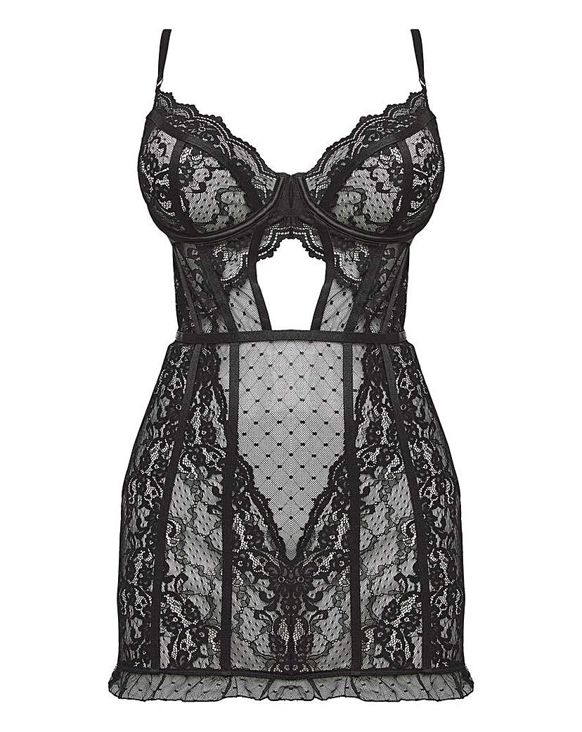 Ann Summers Sweetheart Babydoll Black