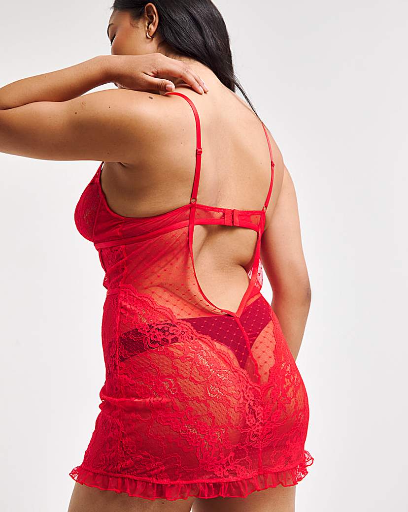 Ann Summers Sweetheart Babydoll Red