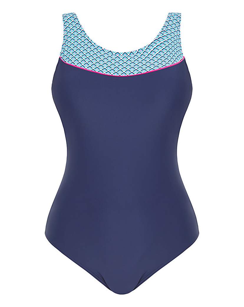 Sports Scoop Neck Swimsuit