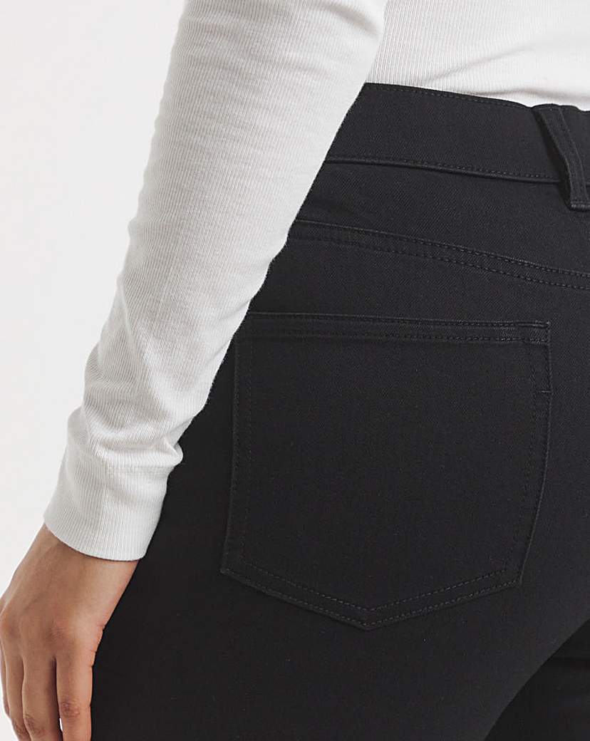 Black 24/7 Slim Crop Jeans