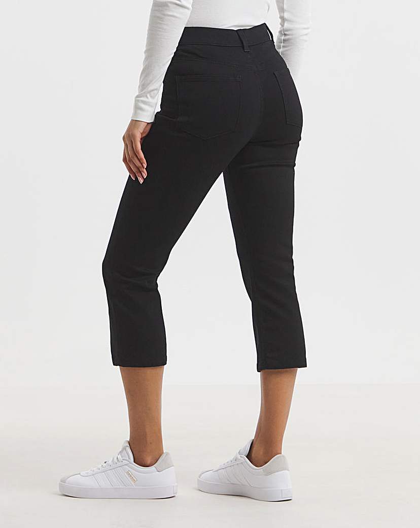 Black 24/7 Slim Crop Jeans