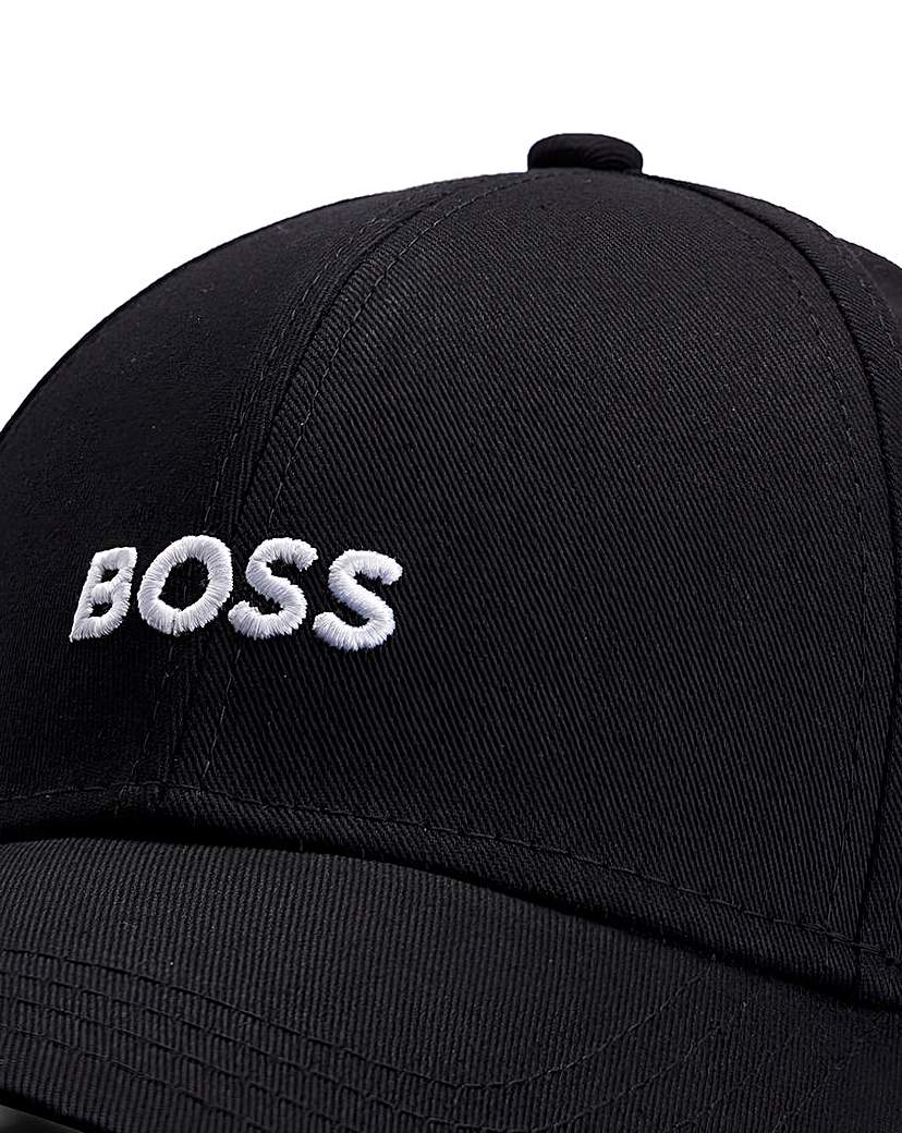 Boss Cotton Twill Logo Cap in Black