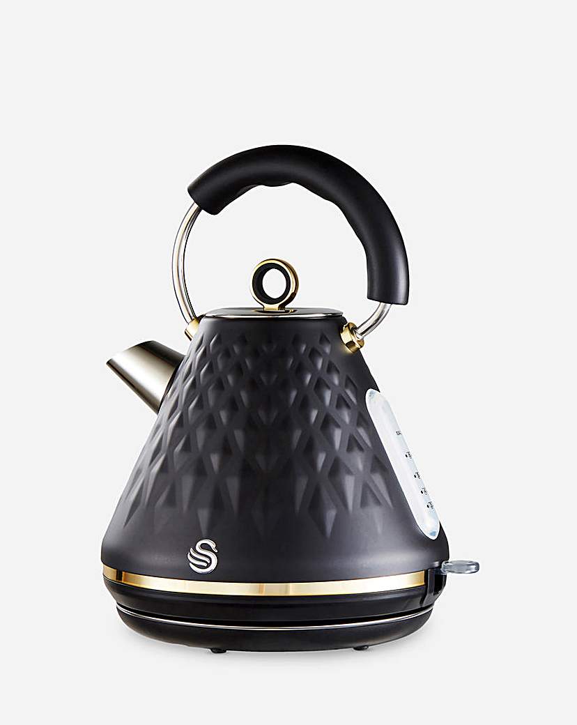 Image of Swan Gatsby 1.7Litre Black Kettle