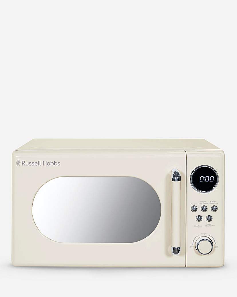 Russell Hobbs Microwave 20 Litre 800W Stylevia Digital Cream