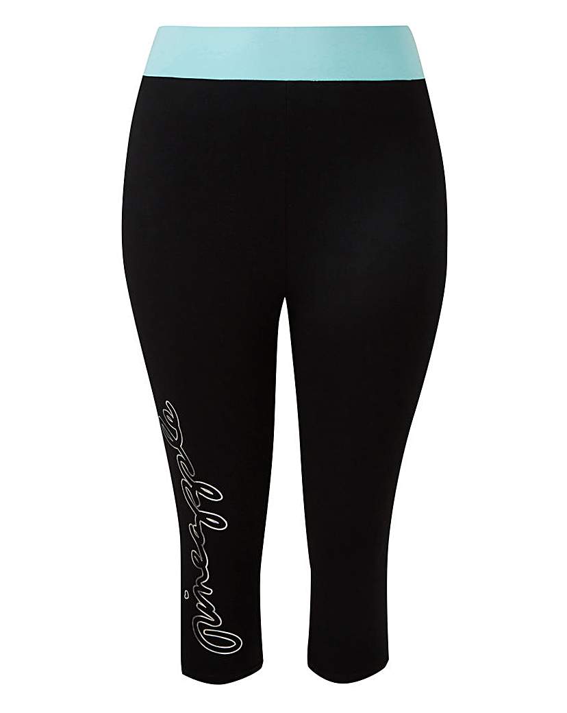 Image of Pineapple Foil Capri Legging