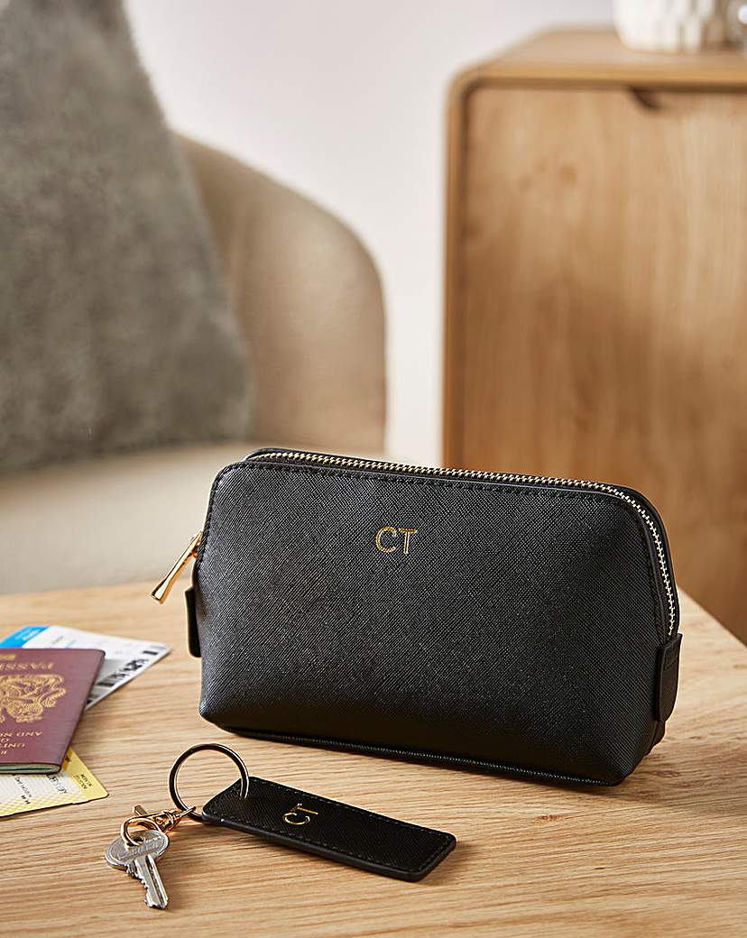 Image of Personalised Black Travel Set