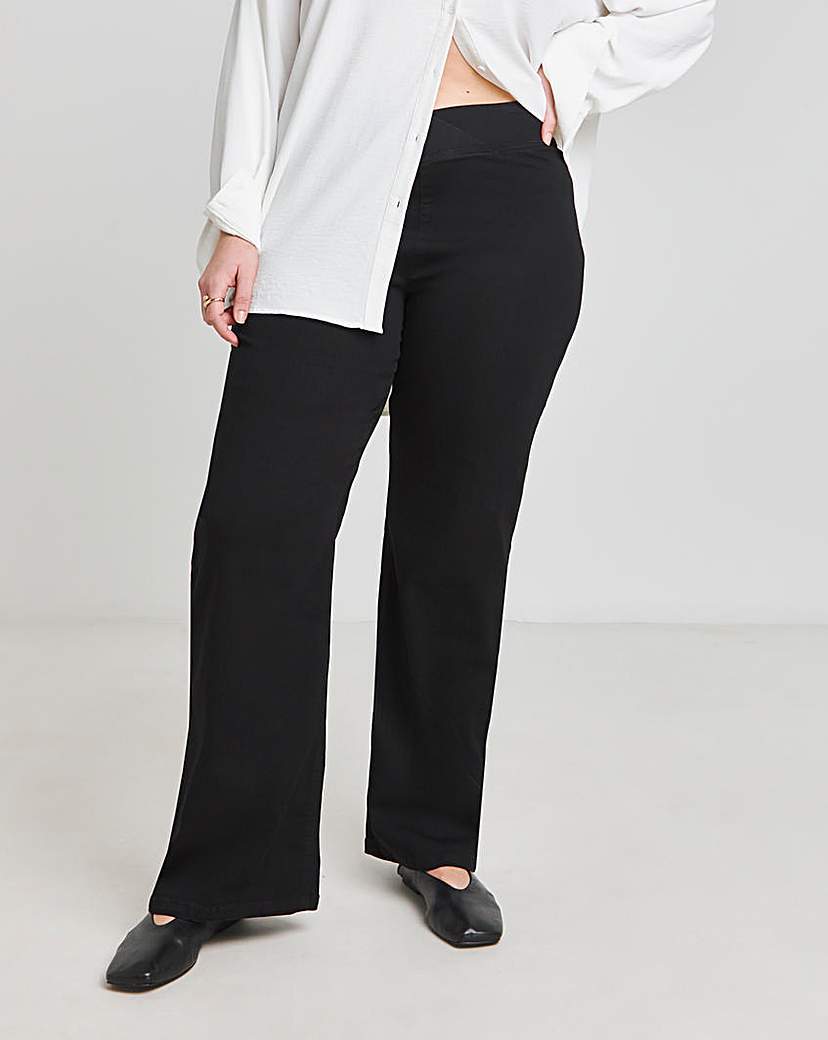 Black Wide Leg Weekender Jeggings