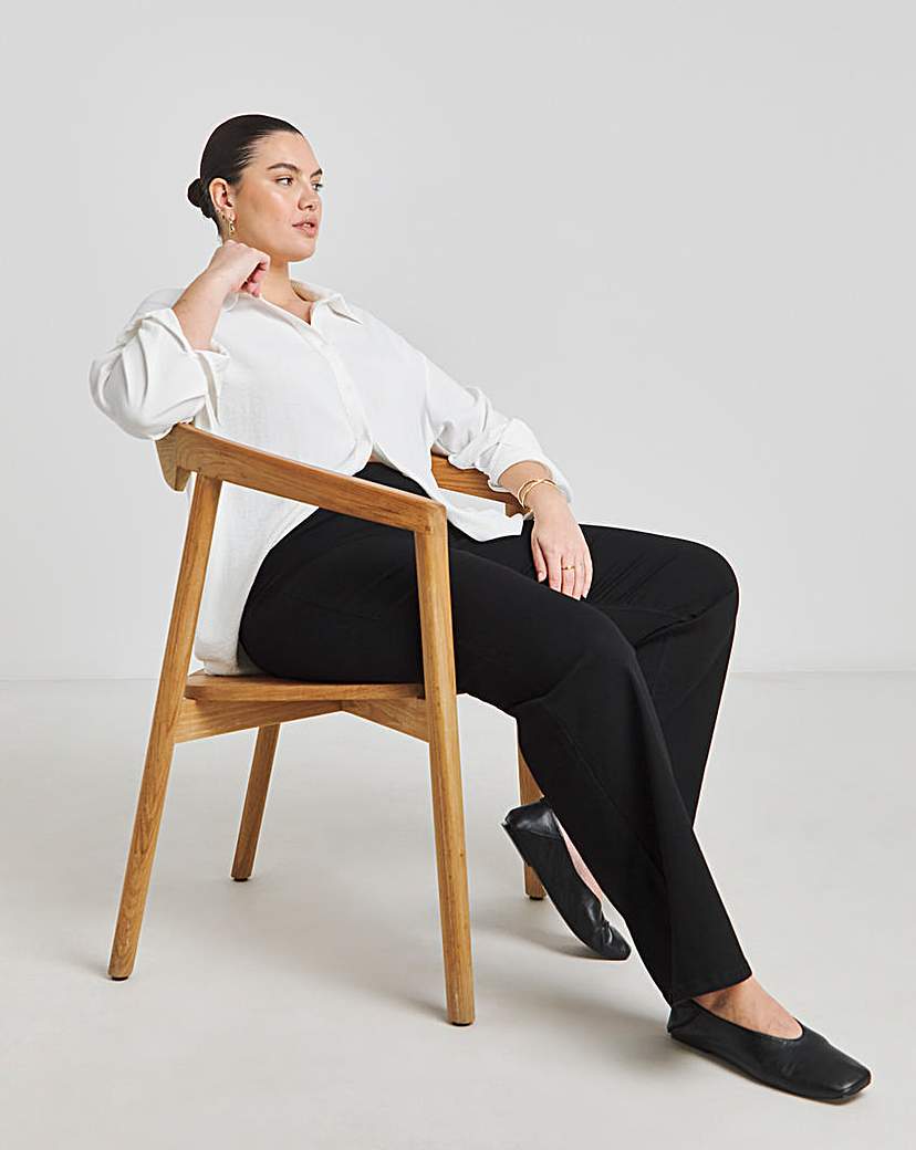 Black Wide Leg Weekender Jeggings