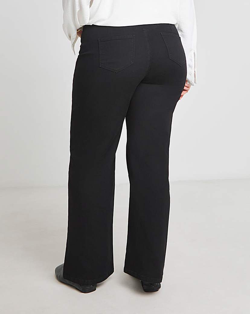 Black Wide Leg Weekender Jeggings