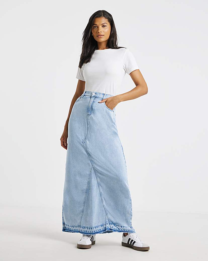 Light Was Lyocell Maxi Skirt