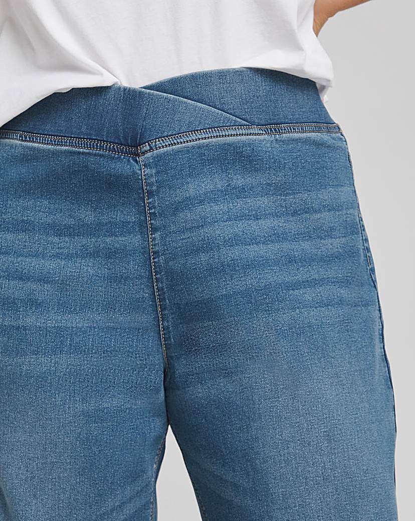 Mid Blue Wide Leg Weekender Jeggings