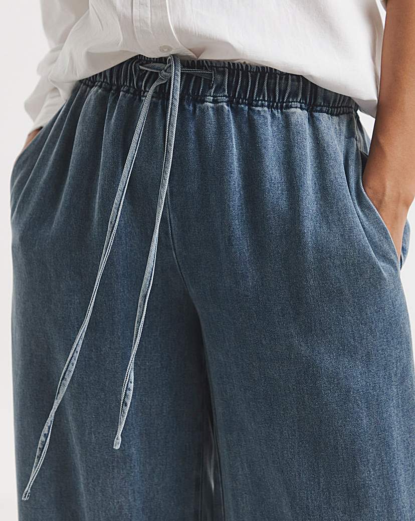 Simply Be Denim Lyocell Tie Front Jean