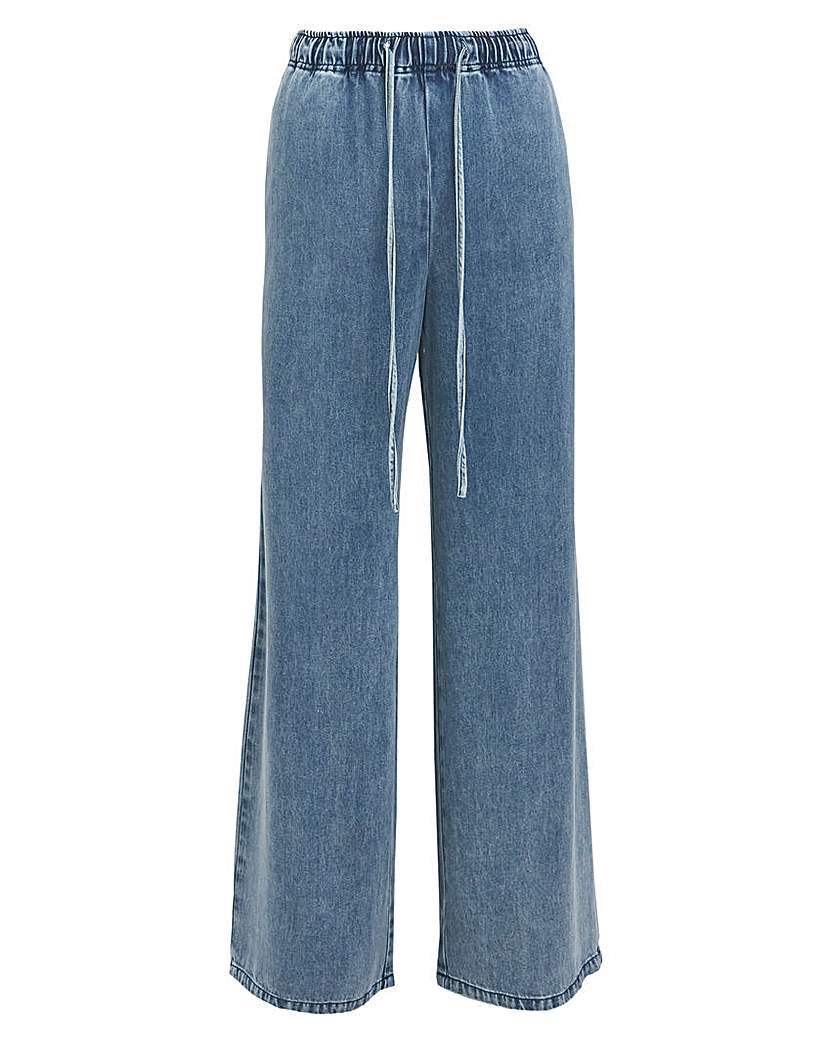 Simply Be Denim Lyocell Tie Front Jean