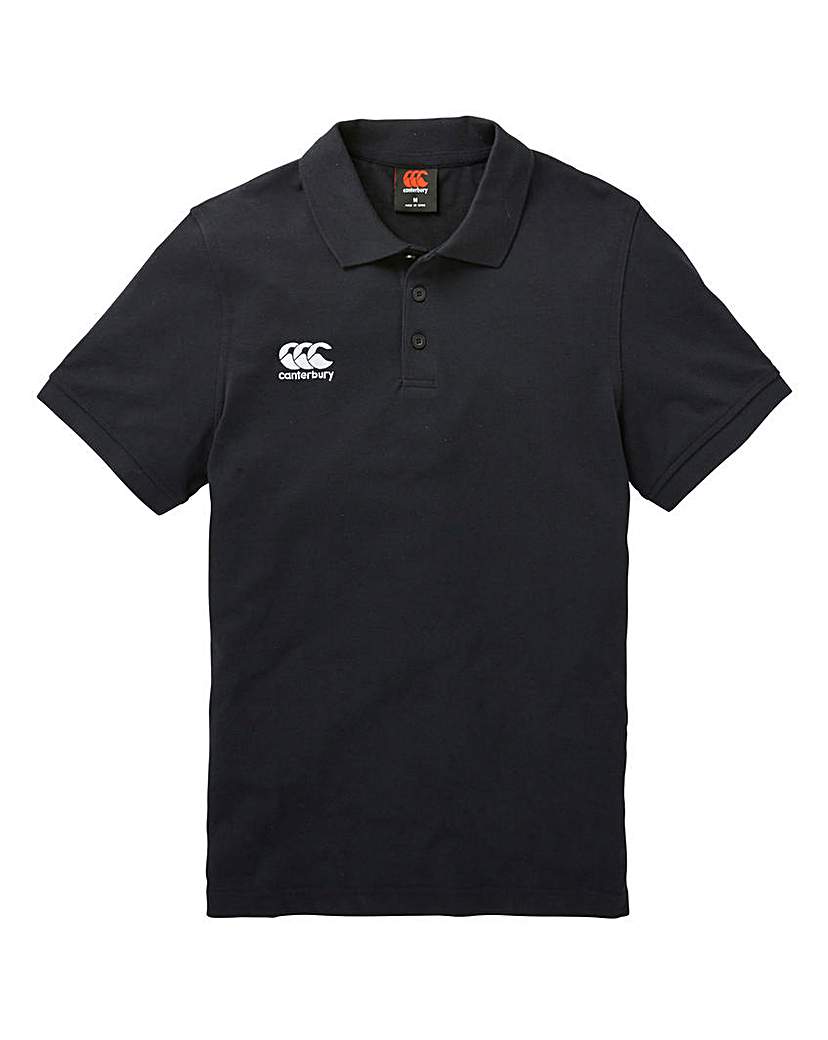 Image of Canterbury Black Waimak Polo Regular