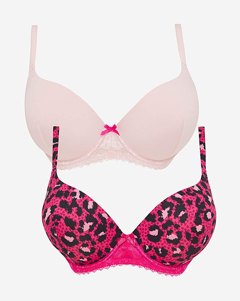 2 Pack Padded Boost Plunge Bras