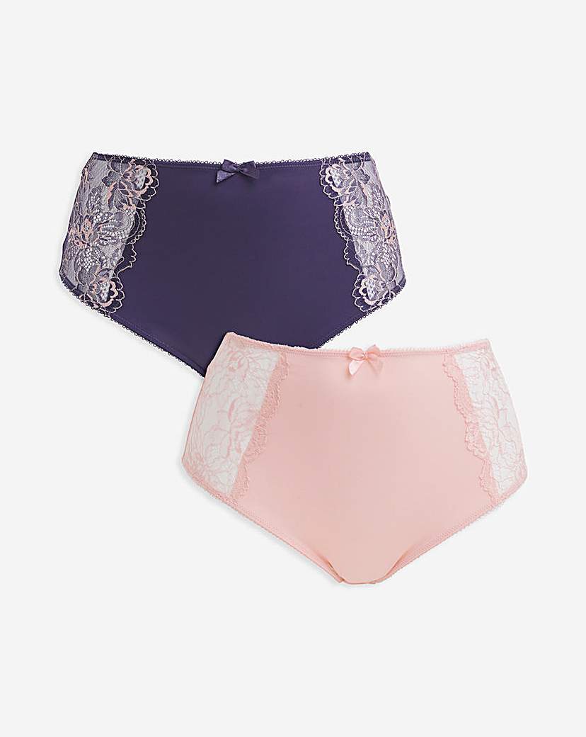 Pretty Secrets 2 Pack Ella Lace Briefs