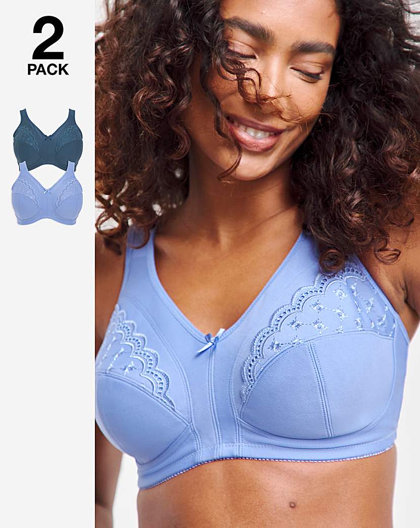 2 Pack Sally Minimiser Non Wired Bras