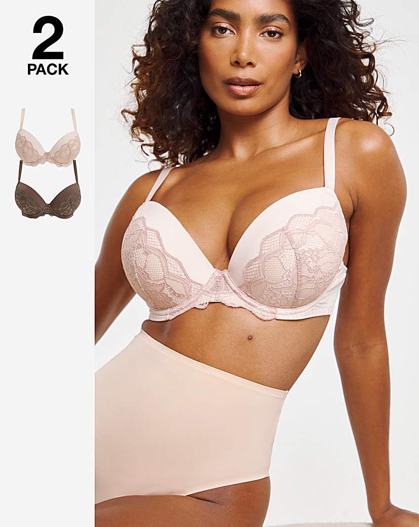 2 Pack Lifting Plunge Bras