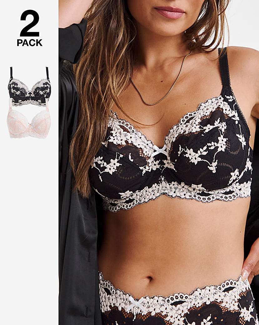 Grace Lace 2 Pack Full Cup Bra